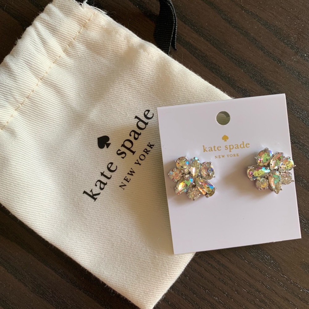 Kate Spade Diamond Cluster Earrings NEW